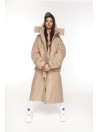 Parka Longline Hoodie Oversize mocca