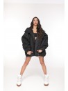 Bomber oversize jacket black