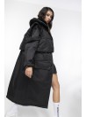 Parka Longline Collar Vest Oversize black