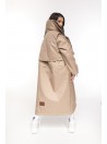 Parka Longline Collar Vest Oversize mocca