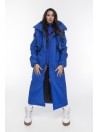 Parka Longline Collar Vest Oversize indigo