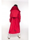 Parka Longline Collar Vest Oversize red