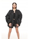 Bomber oversize jacket black