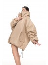 Bomber oversize jacket mocca