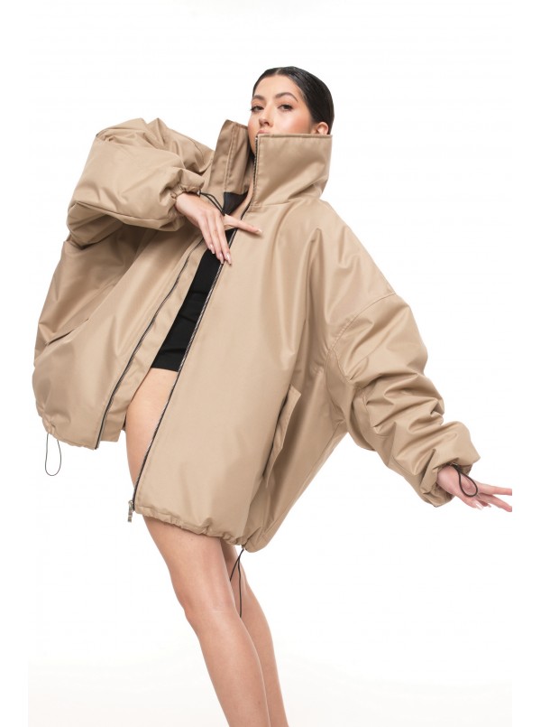 Bomber oversize jacket mocca