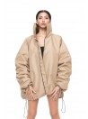 Bomber oversize jacket mocca