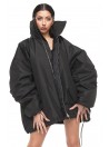 Bomber oversize jacket black