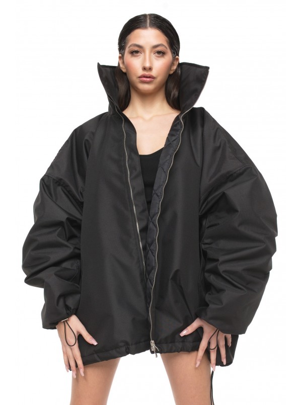 Bomber oversize jacket black