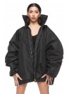 Bomber oversize jacket black