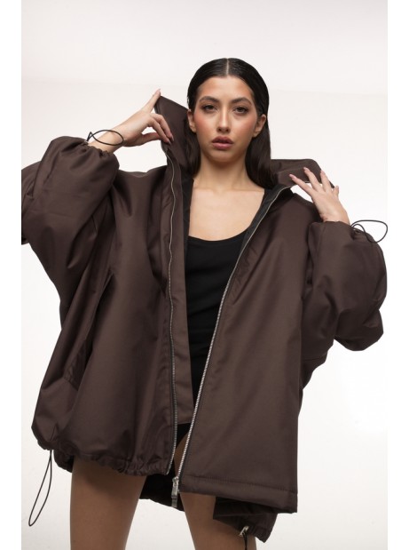 Praline oversize bomber jacket