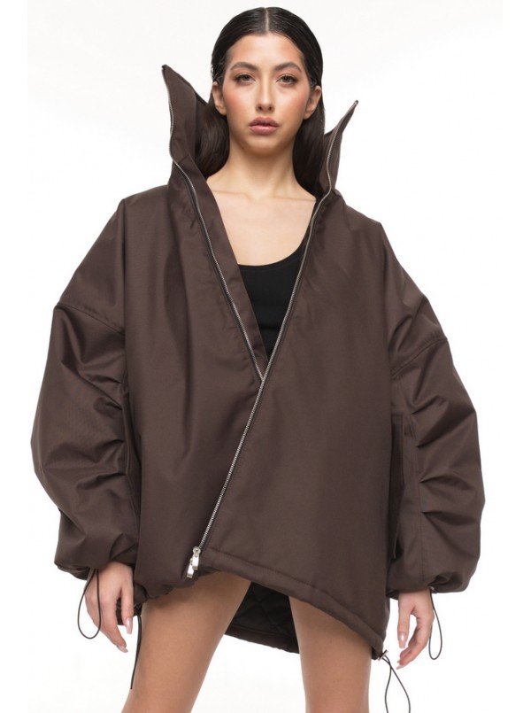 Praline oversize bomber jacket