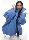 Bomber oversize baby blue jacket