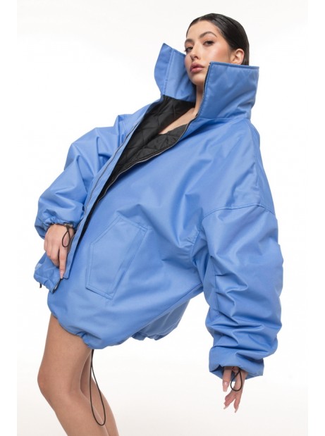 Bomber oversize baby blue jacket