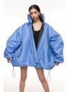 Bomber oversize baby blue jacket