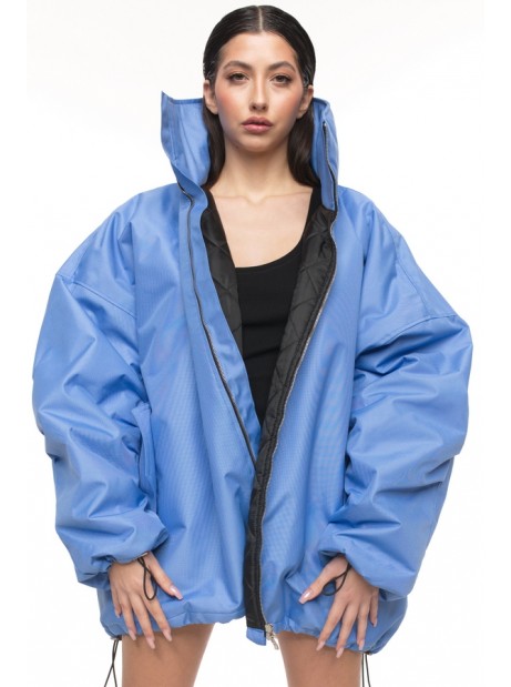 Bomber oversize baby blue jacket