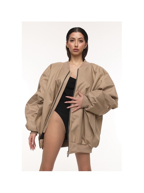 Bomber oversize jacket mocca