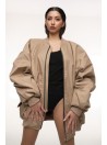 Bomber oversize jacket mocca