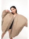 Bomber oversize jacket mocca