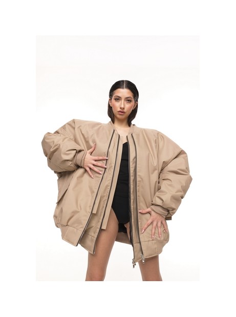 Bomber oversize jacket mocca