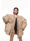 Bomber oversize jacket mocca