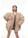 Bomber oversize jacket mocca