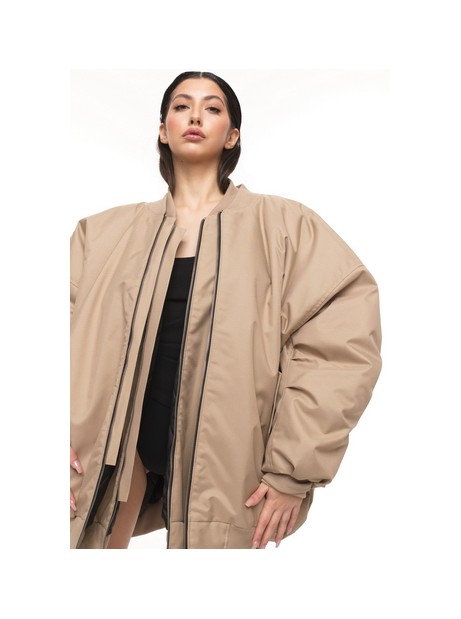 Bomber oversize jacket mocca