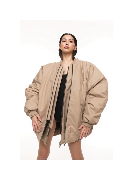 Bomber oversize jacket mocca