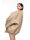 Bomber oversize jacket mocca