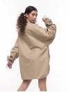 Kurtka koszulowa mocca oversize