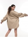 Kurtka koszulowa mocca oversize