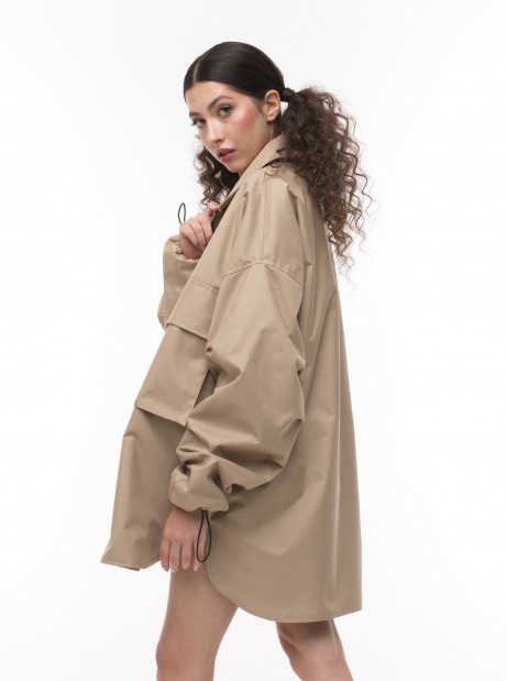 Mocca oversize shirt jacket