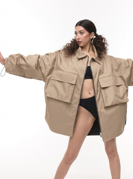 Mocca oversize shirt jacket