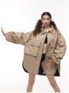 Mocca oversize shirt jacket