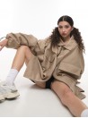 Mocca oversize shirt jacket