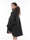 Black oversize shirt jacket