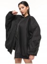 Bomber oversize jacket black