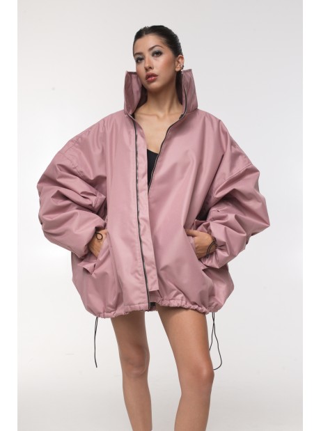 Bomber oversize jacket dusty pink