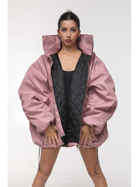 Bomber oversize jacket dusty pink