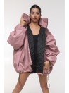 Bomber oversize jacket dusty pink