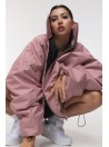 Bomber oversize jacket dusty pink