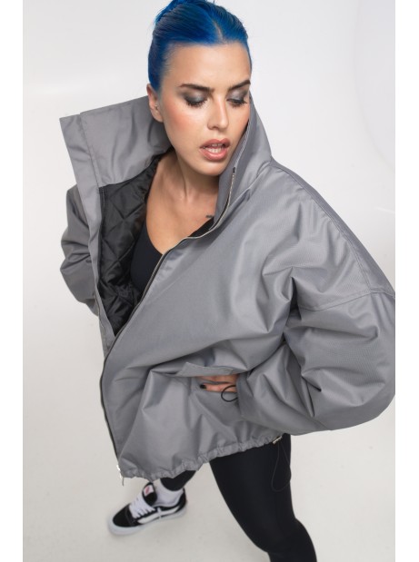 Bomber oversize jacket grey