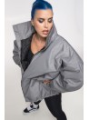 Kurtka typu bomber oversize grey