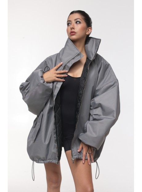 Bomber oversize jacket grey