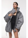 Bomber oversize jacket grey