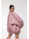 Bomber oversize jacket dusty pink