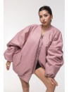 Bomber oversize jacket dusty pink