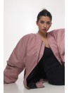 Bomber oversize jacket dusty pink