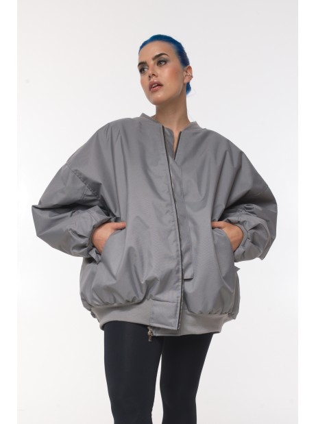 Kurtka typu bomber oversize grey