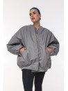 Kurtka typu bomber oversize grey