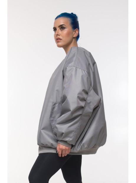 Kurtka typu bomber oversize grey